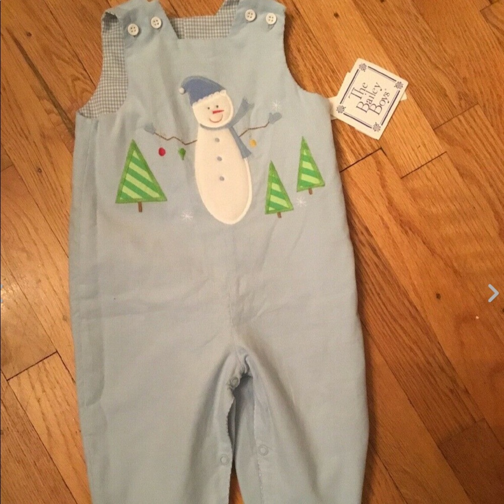 Bailey Boys NWT Reversible Snowman & Humpty Dumpty Longall 9M